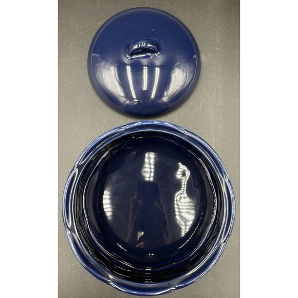 Vtg Christmas Waechtersbach Winter Blue Cookie Biscuit Jar RARE Moon Stars Snow - Picture 4 of 9